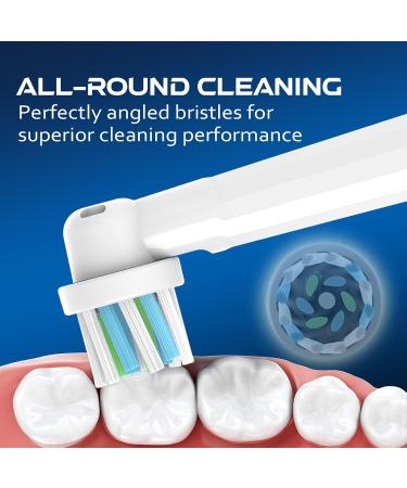 Replacement Brush Heads for Braun Oral-B | Compatible with Pro 1000 Smart 1500 Genius X - 6 Count Cross Clean Refills - Buy Online on GoSupps.com