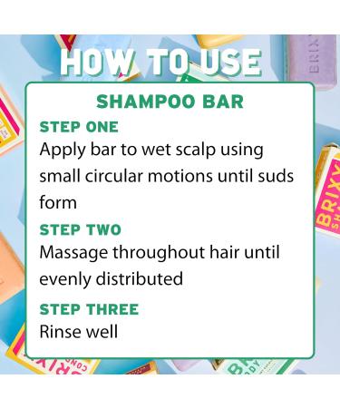 BRIXY Balance Shampoo Bar for Oily Hair - Argan Oil & Provitamin B pH Balanced Vegan Plastic Free 4oz Mint Eucalyptus - Buy Online on GoSupps.com