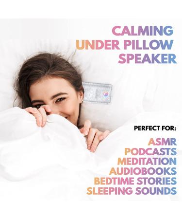 Drowsie Pillow Speaker Black Edition'  Fall Asleep Faster & Stay Asleep Longer with Sleeping Sounds or Music, Audiobooks, Meditations from Apps Like: Calm, Headspace, Spotify, Audible Drowsie ASMR