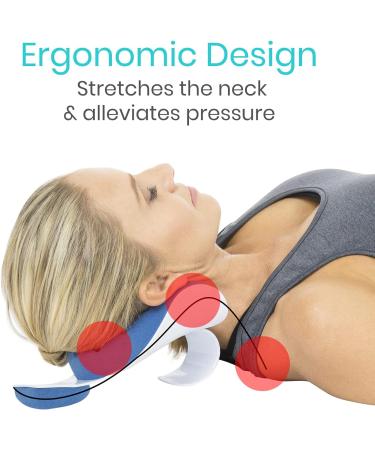 Vive Neck and Shoulder Relaxer - Chiropractic Support Pillow for Neck Pain Relief - Buy Online on GoSupps.com