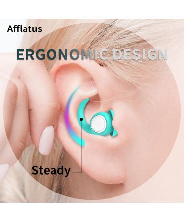 Afflatus Noise Cancelling Ear Plugs for Sleep - 2 Pairs (S+L) in Gift Box | Reusable Comfortable Earplugs for Sleeping, Snoring, Noise Reduction - Transparent - Buy Online on GoSupps.com