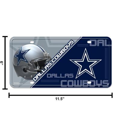 NFL Dallas Cowboys Team Color License Plate Metal - One Size - Buy Online on GoSupps.com