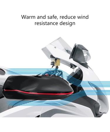 Motorbike Handlebar Mitts Winter Thermal Cover Cycling Hand Warm Windproof Cold Weather Mittens PU Hand Cover Handlebar Mittens Motorcycles Handlebar Mitts Cold Weather Road Bicycles Handlebar Mittens - Buy Online on GoSupps.com