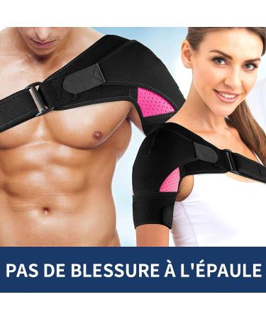 Adjustable Shoulder Support for Tendonitis - Breathable Bandage for Men & Women - Left & Right Shoulder - Buy Online on GoSupps.com