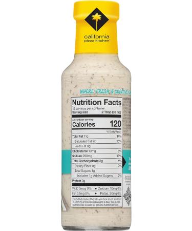 California Pizza Kitchen Ranch Dressing - Creamy Ranch Dressing Restaurant-Like Dressing Fresh and Creative Flavors Collide Ranch Salad Dressings and Sauces Ranch Dip - 12 Fl Oz - Buy Online on GoSupps.com