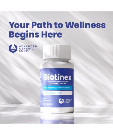 Lactobacillus Acidophilus Probiotic - 700 Million Live with Low-Fat Goat Milk per Capsules - Digestive & Gut Health - Supports Constipation Diarrhea Gas & Bloating - Probiotic for Women & Men - Buy Online on GoSupps.com