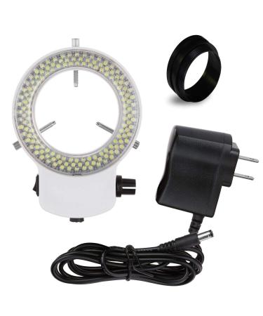 Vision Scientific VMLIFR-09W White Adjustable 144 LED Ring Light Illuminator for Stereo Microscope