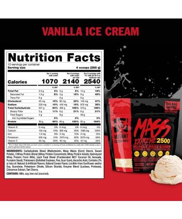 Mutant Mass Extreme Gainer - Whey Protein Powder for Muscle Growth | High Density Clean Calories (Jacked Berry Blast 12 lbs) - Buy Internationally - Buy Online on GoSupps.com