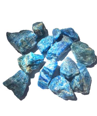 Natural Crystal Rough 100g Rough Gemstone Natural Apatite Crystal Rough Raw Stone Rock Specimen Stone Specimen 2-4cm Blue - Buy Online on GoSupps.com