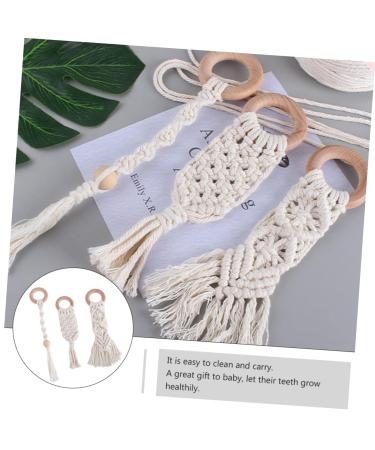 Ibasenice 9 pcs Wooden Infant Teething Toys | Safe Pacifiers for Children - Buy Online on GoSupps.com
