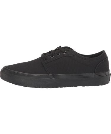 Shoes for Crews Merlin Slip Resistant Food Service Work Sneakers - Unisex Black Canvas - Size 12 Women/10.5 Men - Buy Online on GoSupps.com