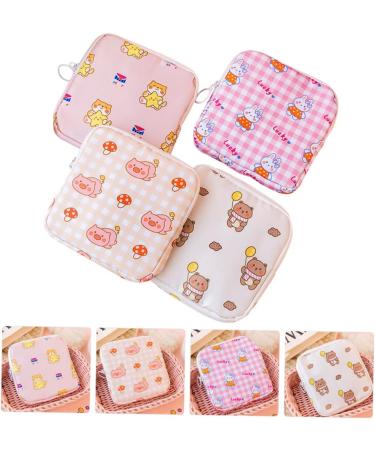 Healeeved 4-Piece Aunt Towel Storage Bag | Menstrual Bandages Accessories for Teenage Girls & Women | Travel-Friendly Polyester Period Bag - Buy Online on GoSupps.com