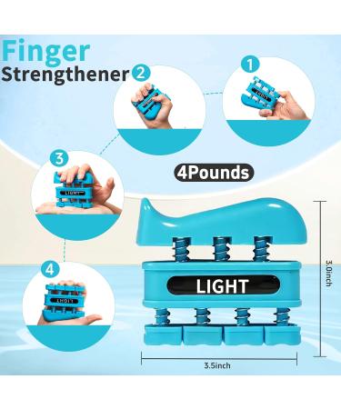 Grip Strength Trainer | Finger & Hand Strengthening Tool for Home Gym Office & Therapy | Ideal for Athletes Musicians & Climbers - Buy Online on GoSupps.com