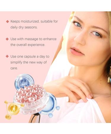  JASUBAI Vitamin E face capsules anti-aging retinol facial serum with hyaluronic acid reduces fine lines and wrinkles firming and brightening essence (60 capsules) - Buy Online on GoSupps.com