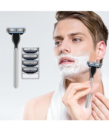 Xumann 8 Pieces Fusion Blades for Gillette Turbo Razor with 2 Knife Holder Shaving Blades Men Razor Replaceable Washable 3 Blade for Men's Shavers - Buy Online on GoSupps.com