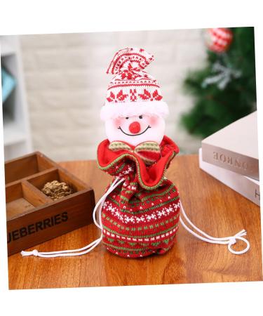 KOMBIUDA 1pc Snowman Storage Candy Bag Bags Kids Ornament Hanging Knitted Portable Christmas Adorable 1 count (Pack of 1) As Shown - Buy Online on GoSupps.com