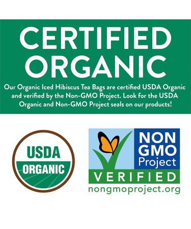Organic Hibiscus Iced Tea Bags - 6 Pitcher Bags - Eco-Conscious Kraft Bag | FGO - Buy Online on GoSupps.com