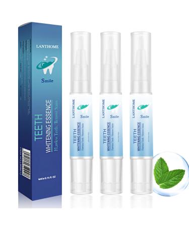 Teeth Whitening Pen Teeth Whitening Essence Pen Teeth Whitening Essence Teeth Whitening Gel Intensive Teeth Stains Removal Reduce Teeth Yellowing (3PCS)