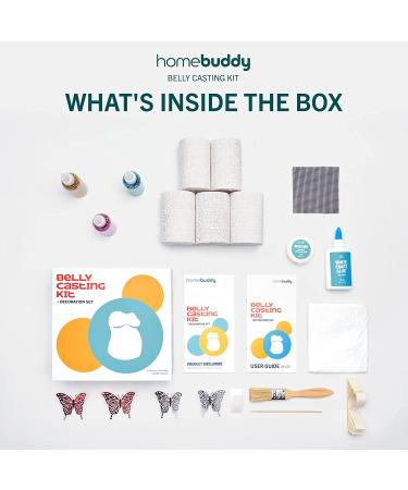 HomeBuddy Belly Cast Kit - DIY Pregnancy Casting for Expecting Moms | Unique Keepsake Gift with Decorating and Painting Kit - Buy Online on GoSupps.com