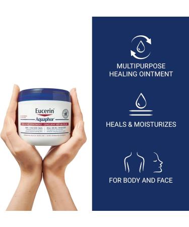 EUCERIN AQUAPHOR Healing Ointment Multipurpose Ointment for Dry Cracked Skin Chafing Cuticle Care Fragrance Free Non Greasy and Non Comedogenic Body Moisturizer Dermatological Skin Care 396g Unscented 396 g (Pack of 1) - Buy Online on GoSupps.com