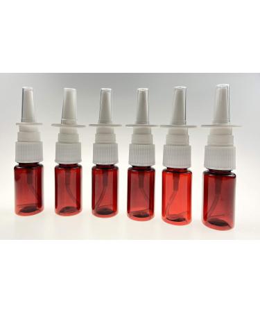 12-Pack Amber Nasal Spray Bottles - Unpowered Pumping Atomizers for Cosmetics Perfumes Essential Oils & Medical Products - Buy Online on GoSupps.com