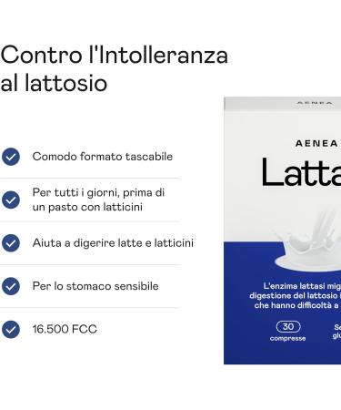 Lactase comprim s effet imm diat 16500 FCC 30 Cpr enzyme lactase haute dose pour intol rance au lactose pastilles de lactose pour digestion fabriqu en Italie et s r 30 unit (Lot de 1) - Buy Online on GoSupps.com