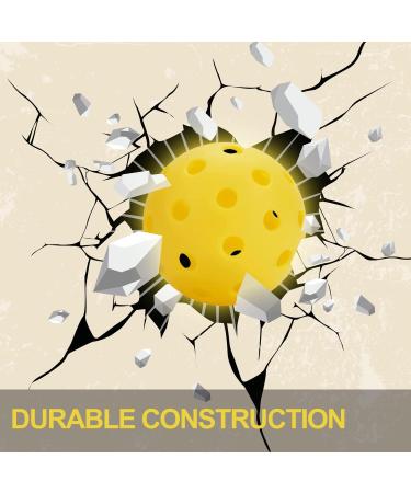 AMYPUK Pickleballs  Outdoor Pickleball Balls  40 Holes Outdoor USAPA Approved Pickleballs for Pack of 4 /12 (Yellow) 4 Pack - Buy Online on GoSupps.com