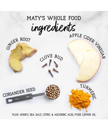 Maty's Acid Relief Liquid - Natural Heartburn Antacid Alternative with Apple Cider Vinegar, Ginger & Turmeric 6 fl oz - Buy Online on GoSupps.com