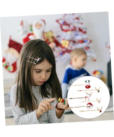 FRCOLOR 3 Christmas Hair Clips Girl Santa Hair Clip Snowman Hair Clips Cute Pin Xmas Bobby Pins Snowman Alloy Hairpins Hair Clips for Kids Party Hairpin Decorate Child Metal Cartoon - Buy Online on GoSupps.com