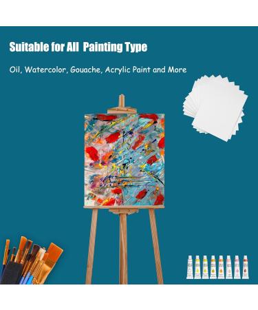 Gredak 100% Cotton Painting Canvas Panels - 12-Pack 11x14IN, Boards for Oil, Acrylic, Gouache, Watercolors - Buy Online on GoSupps.com