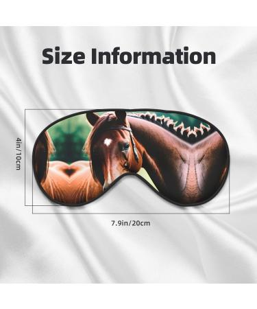 SSIMOO Two Horses Soft Sleep Eye Mask - Breathable Travel Eye Patch for Women Perfect for Relaxation Black - Buy Online on GoSupps.com