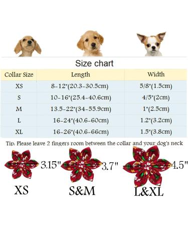 Aring Pet Christmas Dog Collar - Cute Santa Claus Design with Flower | Cotton Red Collar for Small Medium Large & XL Dogs - Perfect Holiday Accessory - Buy Online on GoSupps.com