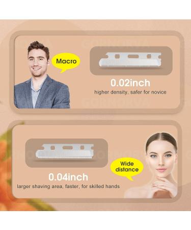 GORNORVA Eyebrow Razor for Women - 20PCS Blades, Stainless Steel, Facial Hair Removal - Buy Online on GoSupps.com