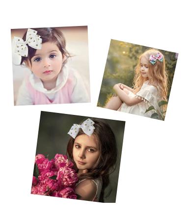 24PCS 4.5 Rainbow Boutique Grosgrain Hair Bows Alligator Clips for Girls - Unicorn Pigtail Bows for Kids & Teens - Buy Online on GoSupps.com