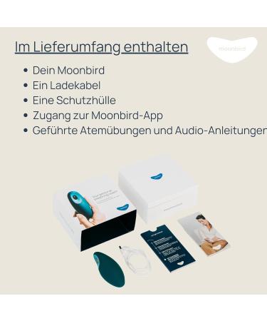 Moonbird Breathing & Meditation Device - Ultimate Sleep Aid for Adults | Stress Relief & Fear Reduction | Green Blue Blue Green - Buy Online on GoSupps.com