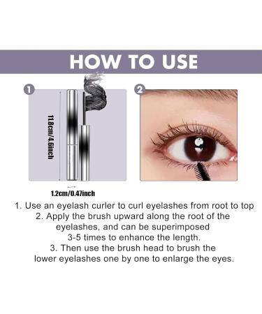 Lashtitan Iron Wand Mascara 3D Curling Eyelash Iron Mascara Metal Wand Mascara Lengthening And Volumizing Mascara Long-Lasting Waterproof And No Smudge Mascara(Black) - Buy Online on GoSupps.com