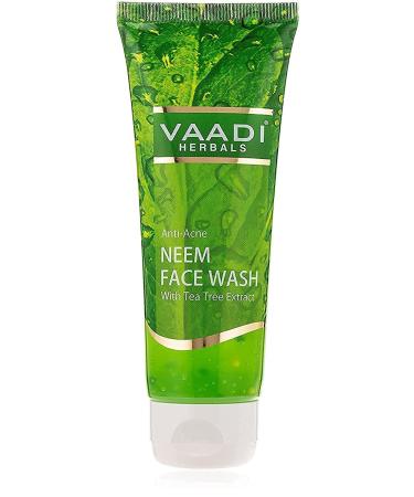 Vaadi Herbals Anti Acne Neem Face Wash with Tea Tree Extract 60g