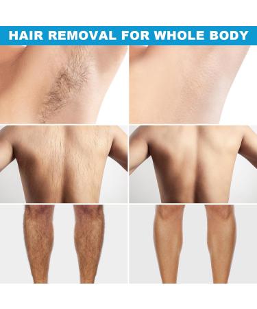 Hair Removal Cream Charmonic Intimate/Private Area Hair Remover for Men Fast & Painless Hair Removal for Underarm Chest Back Legs and Arms Depilatory Cream for Unwanted Coarse Body Hair (Black 2 pcs) - Buy Online on GoSupps.com