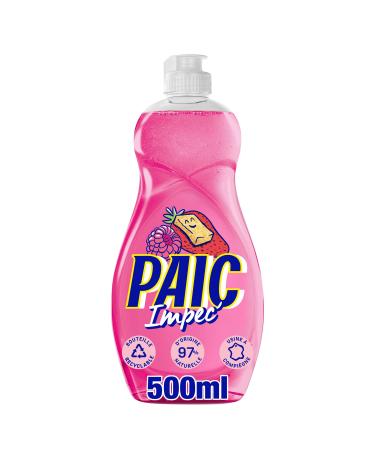 PAIC - Paic Impeccable Red Fruit Washing Up Liquid - Removes stubborn fats and bad odors - 500 ml