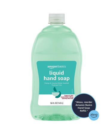 Amazon Basics Mango and Coconut Water Scent Hand Soap Refill - 56 fl oz (Pack of 2) | Triclosan-Free - Buy Online on GoSupps.com