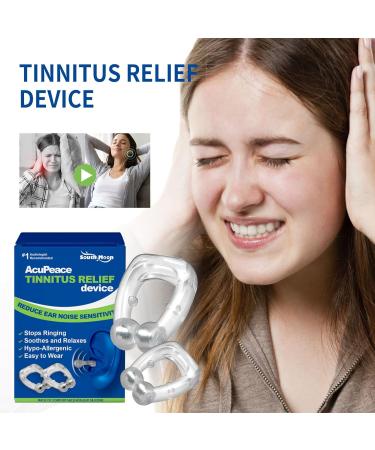 Tinnitus Relief Device - Acupeace Ear Clip for Ringing Ears | Stop Ear Ringing (1 Pair) - International Shipping Available - Buy Online on GoSupps.com