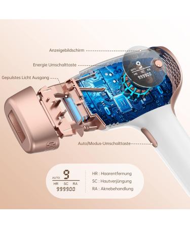 2023 3-in-1 IPL Hair Removal Device - Permanent Painless Laser for Men & Women | 9 Energy Levels Face Body Armpits Legs - Buy Online on GoSupps.com