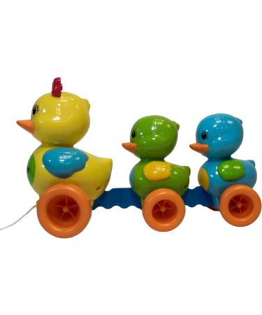 Tomy E4613 Baby Toy Duck Family - Colorful Pull-Up Toy with Sound Effect for Crawling & Running Infants - Ideal for Boys & Girls 10+ Months - Buy Online on GoSupps.com