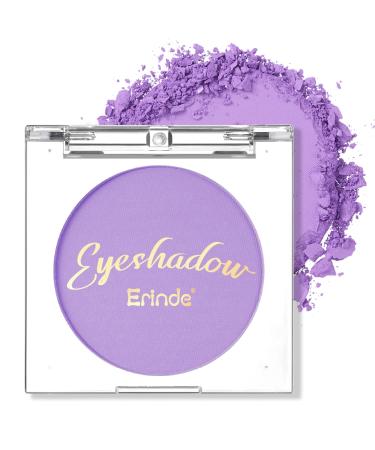Erinde single purple eyeshadow pallet nude tones violet matte eyeshadow palette waterproof pressed powder eyeshadow palette high pigmented & long loading basic shade eye makeup 304 purple
