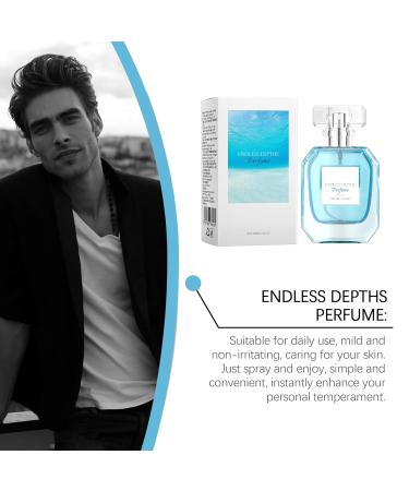 Mens Perfume Delicate Vegan Eau De Parfum Sweet Beauty Products Suitable for Special Occasions Perfume Gift for Men 8.3x4.6cm Light blue - Buy Online on GoSupps.com