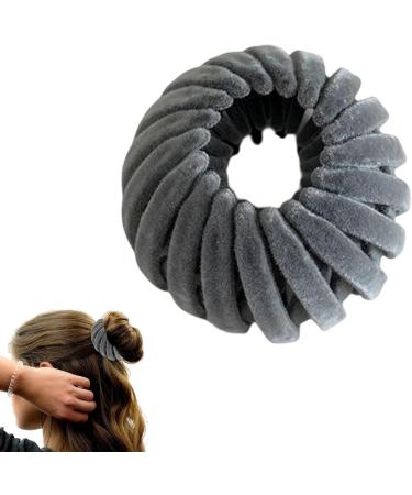 Velvet Bird's Nest Hair Accessories - Nest Clips Magic Hair Styling Clips | Rhinestone Bun Wrap 3 Row Teeth Non-Slip Nest Hair Clips for Curly and Short Hair gray - Buy Online on GoSupps.com