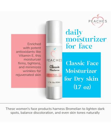 Classic Face Cream Moisturizer - Age-Defying Hydrating Vegan Skin Care with Vitamin E & Gotu Kola - 1.7 oz for All Skin Types - Buy Online on GoSupps.com