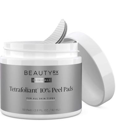 BeautyRx Advanced Exfoliating Therapy Pads - 10% Glycolic Acid - At Home Chemical Peel - 50 Pads - International Shipping Available - Buy Online on GoSupps.com