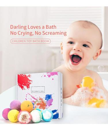 Auyeetek Bath Bombs 9 Pcs Organic Fizzies Spa Kit for Women and Girls - Perfect Gifts for Birthday, Valentines, Christmas, Anniversary and More - Buy Online on GoSupps.com