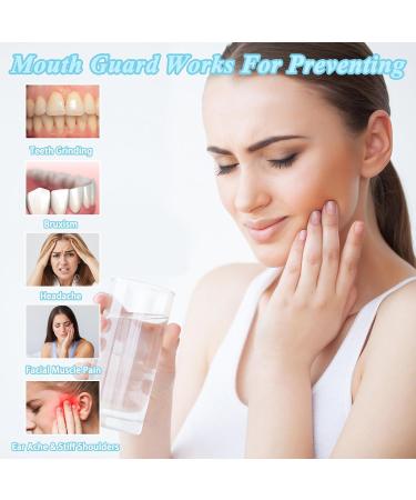 FEXPDL Mouth Guard for Teeth Grinding 6Pack Teeth Grinding Night Guard for Adults Mouth Guard for Sleeping at Night Anti Grinding Teeth 2 Sizes Bruxism Mouth Guard Night White -6 - Buy Online on GoSupps.com